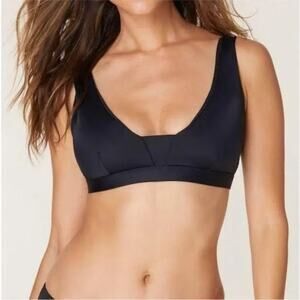 Andie The Tahiti Bikini Top Black Size Medium‎